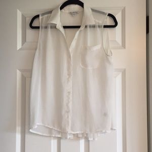 Button up tank top